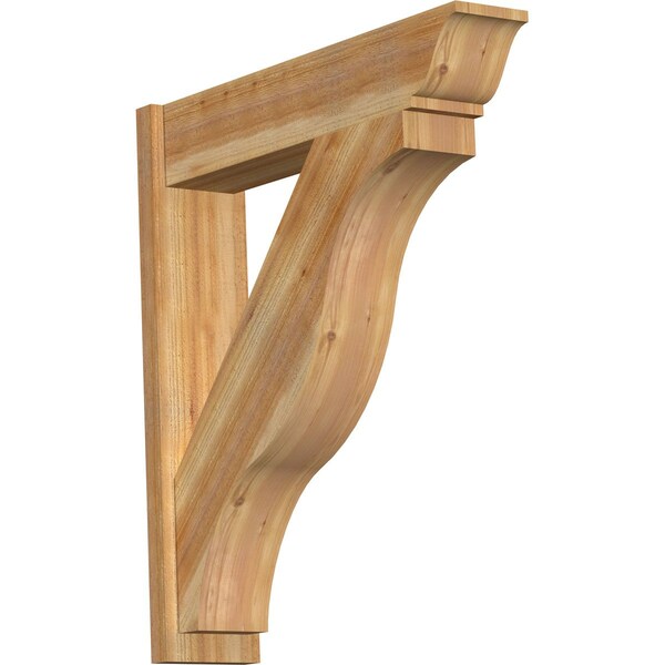 Ekena Millwork Funston Traditional Rough Sawn Outlooker, Western Red Cedar, 8"W x 36"D x 40"H OUT08X36X40FST01RWR - main